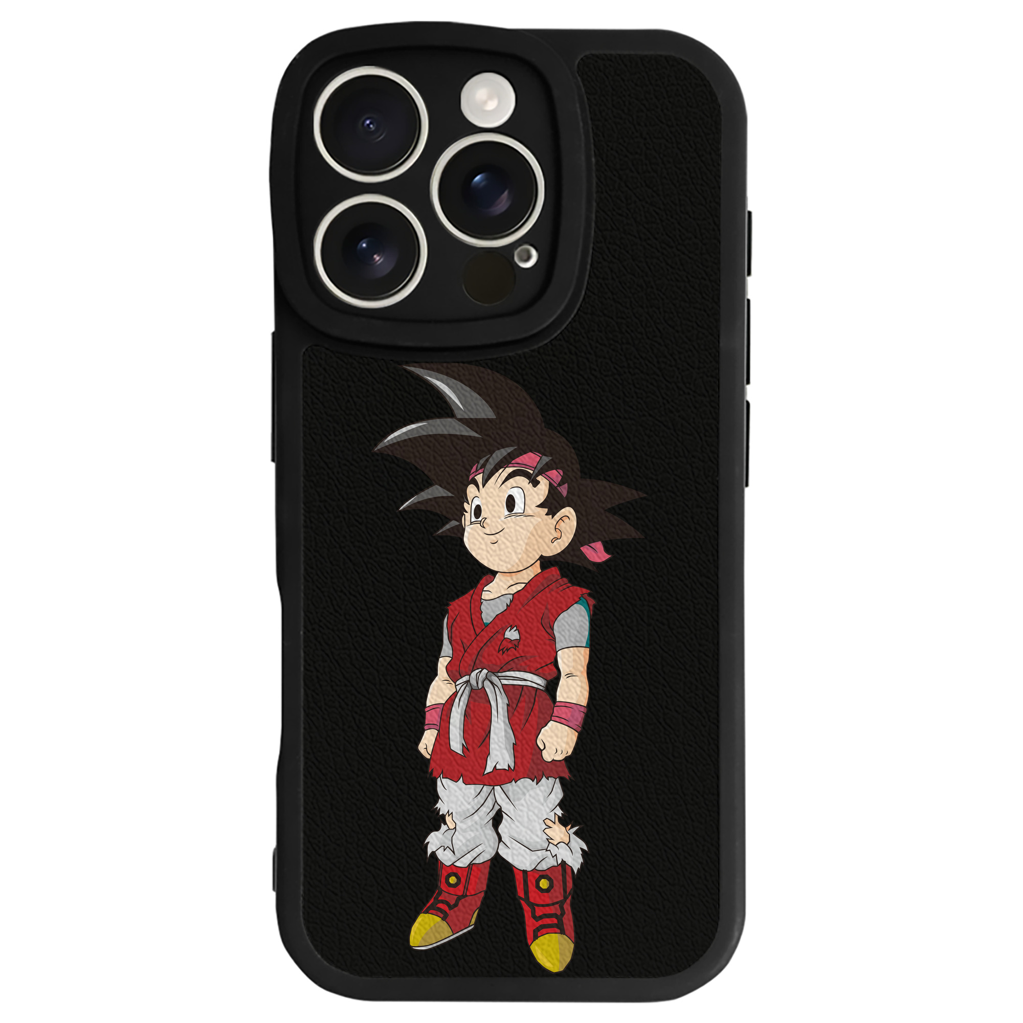 （画像用） ドラゴンボール 孫悟空（そん ごくう）Son Goku カカロット DRAGON BALL Kakarotto 【iPhone 16シリーズ対応】シリコンスマホケース（レザー調） 材質：シリコン